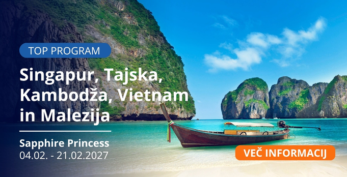 Singapur, Tajska, Kambodža, Vietnam in Malezija